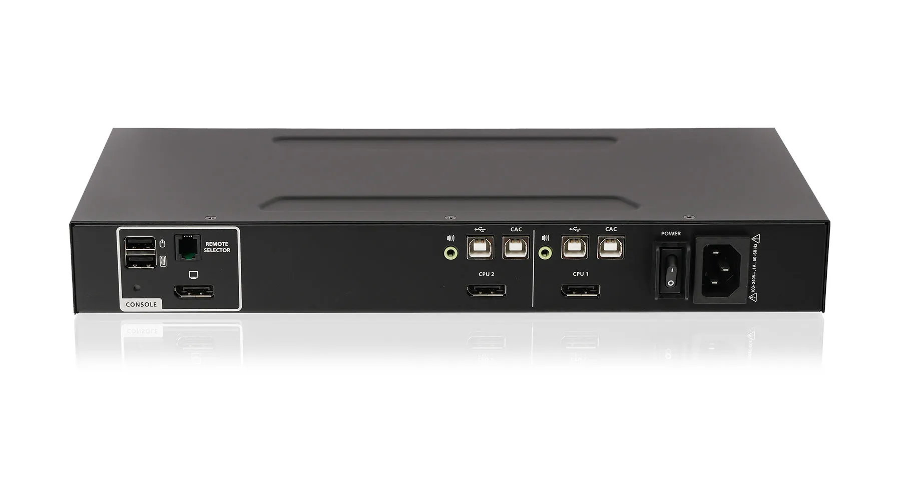 2-Port Single View DisplayPort KVM Secure Switch w/Audio and CAC support