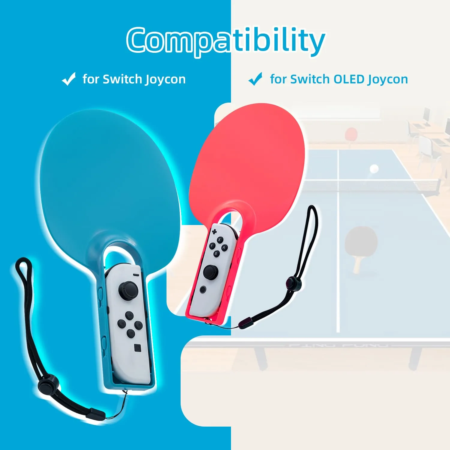DOBE Table Tennis Racket for Nintendo Switch/Switch OLED Joy-Con (TNS-2115)