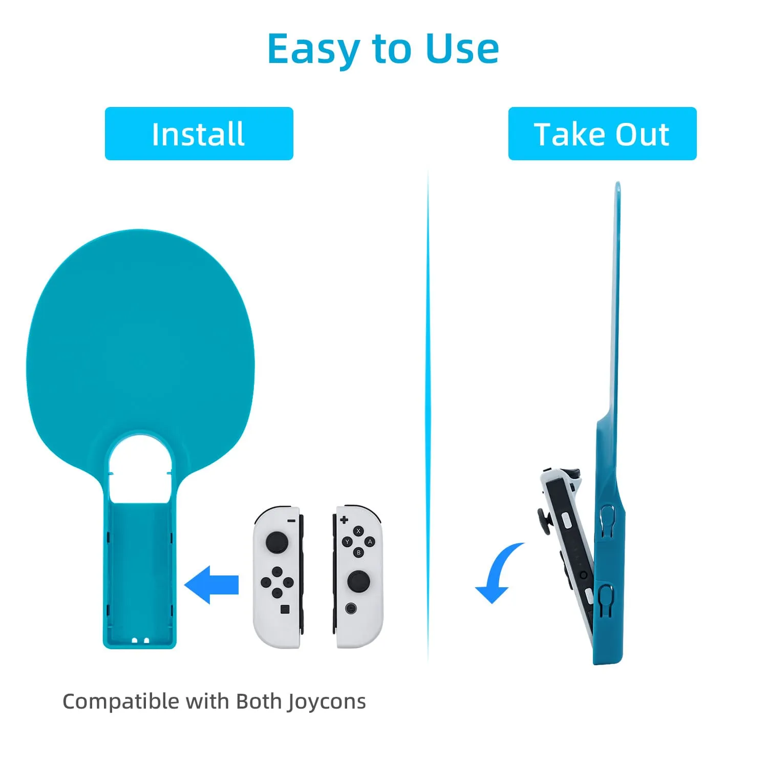 DOBE Table Tennis Racket for Nintendo Switch/Switch OLED Joy-Con (TNS-2115)